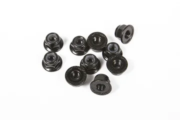 Axial M4 Serrated Nylon Lock Nut (Black) (10) — image 1 of 2