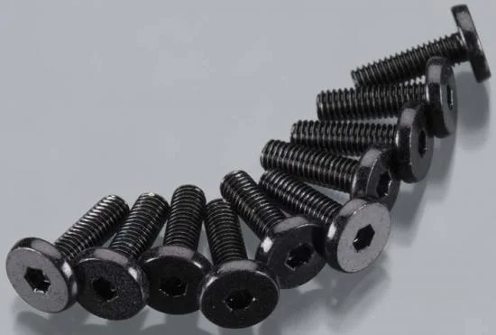 Axial M3x10mm Oversized Flat Hex Socket (Black) (10) — image 2 of 2