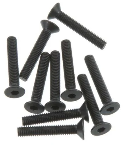 Axial M3x18mm Hex Socket Flat Head (Black) (10) — image 1 of 2