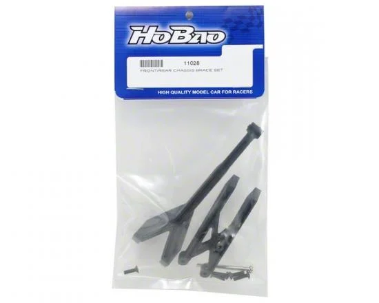 Hobao Hyper 10 SC Front/Rear Chassis Brace Set &mdash; image 2 of 3