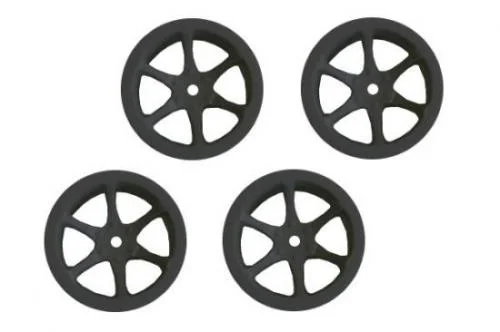 Hyper Mini ST 6-Spoke Wheel Set Black (4) — image 1 of 2