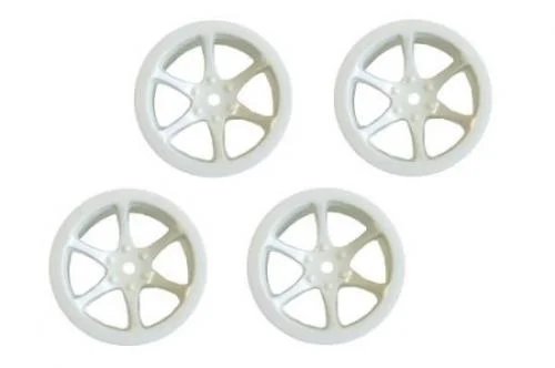 Hyper Mini ST 6-Spoke Wheel Set White (4) — image 1 of 2