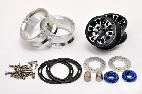 Hobao DC-1 CNC Aluminium. Beadlock 1.9 6-Spoke Wheels Black (2) — image 2 of 4