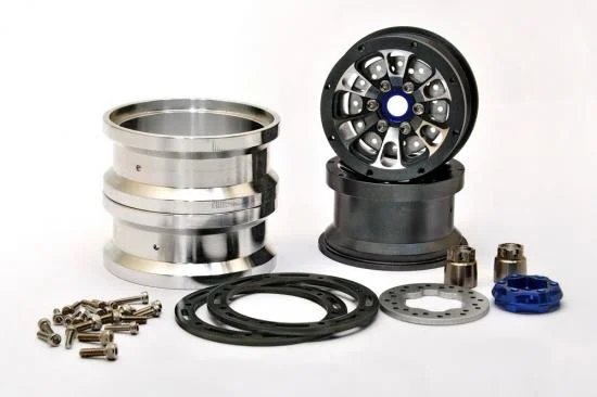Hobao DC-1 CNC Aluminium. Beadlock 1.9 6-Spoke Wheels Black (2) — image 4 of 4