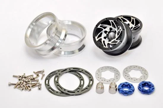 Hobao DC-1 CNC Aluminium. Beadlock 1.9 Wheels Black (2) — image 2 of 3