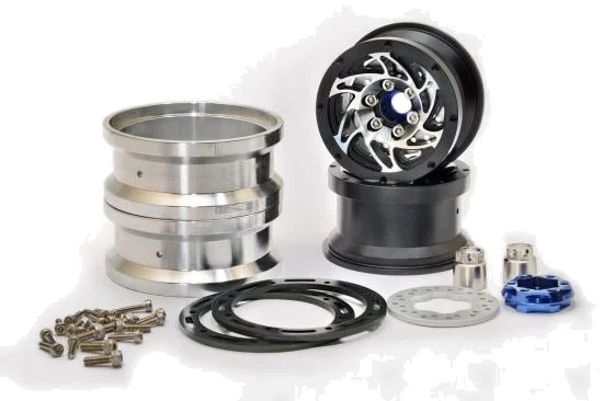 Hobao DC-1 CNC Aluminium. Beadlock 1.9 Wheels Black (2) — image 3 of 3