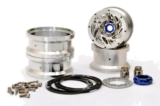 Hobao DC-1 CNC Aluminium. Beadlock 1.9 Wheels Silver (2) — image 3 of 3