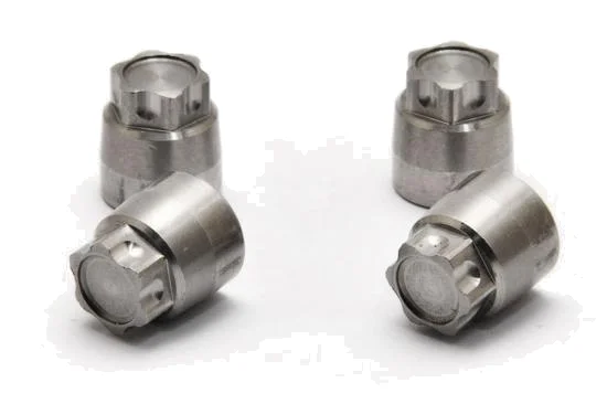Hobao DC-1 CNC Aluminium Flanged Wheel Nuts 4mm (4) — image 2 of 2
