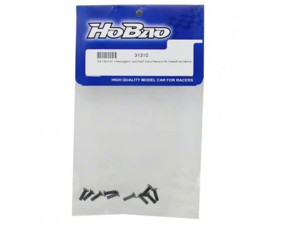 Hobao M3X10MM Countersink Screws (6) &mdash; image 2 of 3