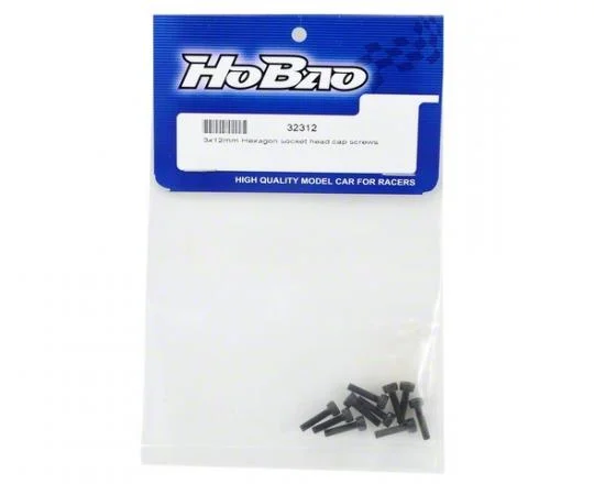 Hobao M3X12mm Hex Socket Cap Screws (8) &mdash; image 2 of 3