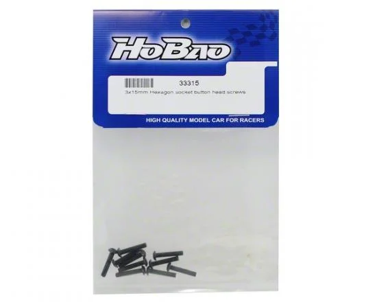 Hobao M3X15mm Hex Socket Button Head Screws &mdash; image 2 of 3