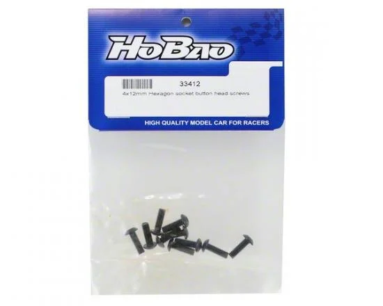 Hobao M3X12mm Hex Socket Button Head Screws (6) &mdash; image 2 of 3