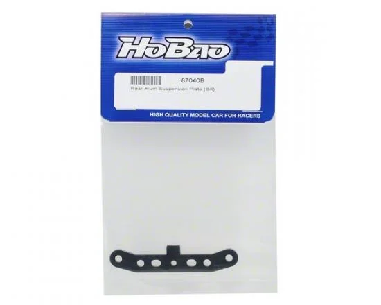 Hobao Hyper 7 Rear Aluminium. Suspension Plate-1Deg Black — image 2 of 3