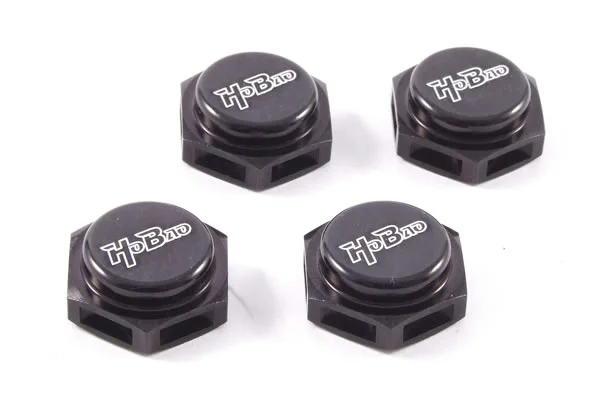 Hobao Wheel Hex Hubs (4) Black — image 2 of 2