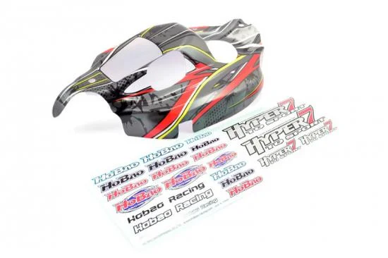Hobao Hyper 7 Tq Sport New Printed Body (Grey/Black) — image 1 of 2