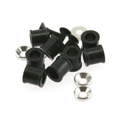 Hobao Hyper 9 Rubber Bushes + Aluminium. Washers For 1 Piece Caps — image 1 of 2