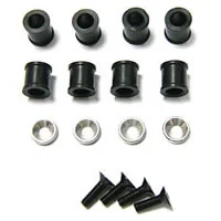 Hobao Hyper 9 Rubber Bushes + Aluminium. Washers For 1 Piece Caps