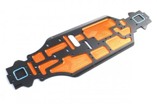 Hobao Hyper Star CNC Chassis +6mm Rear Extension &mdash; image 2 of 3