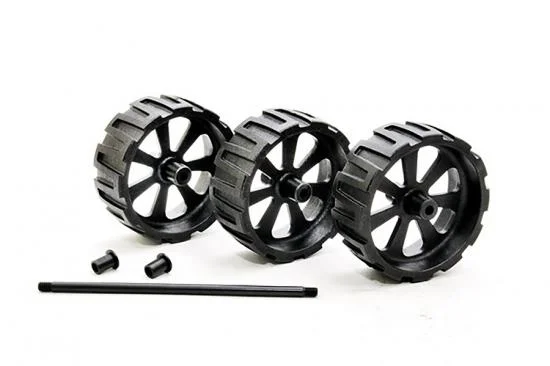 Hobao Hyper MT Sport Plus II Wheelie Bar Wheels (3) &mdash; image 2 of 2