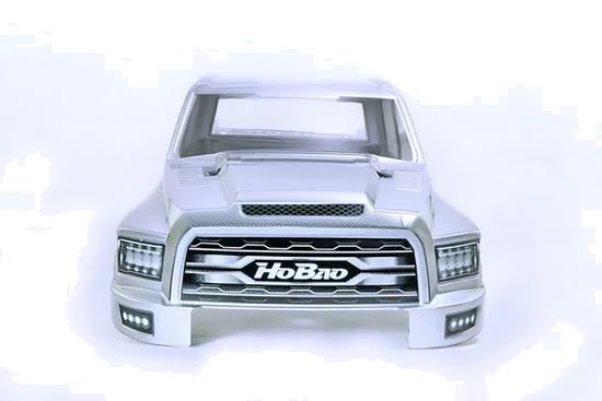 Hobao Hyper MT Plus II Printed Body Shell - Silver White — image 4 of 5