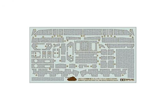 Tamiya 1/48 Panzer IV H Zim Sheet — image 1 of 2