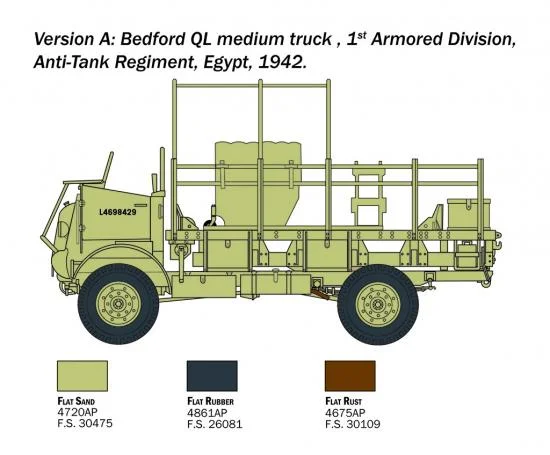 Italeri Bedford QL Truck — image 3 of 5