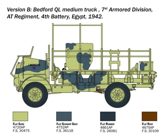 Italeri Bedford QL Truck — image 4 of 5