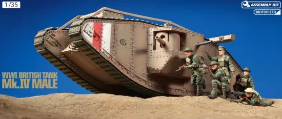 Tamiya British 1:35 Br Mk IV Male WW1 Tank — image 2 of 8