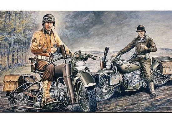 Italeri US Motorcycles WW2 D Day — image 1 of 7