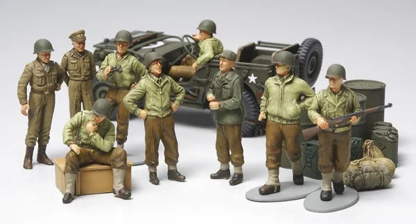Tamiya WWII US Army Infantry + Jeep — image 1 of 3