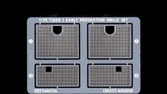 Tamiya Tiger I (Early) Etched Grille &mdash; image 2 of 2