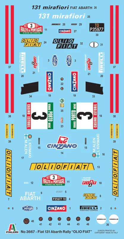 Italeri Fiat 131 Abarth Rally Ol10 Fiat — image 7 of 11