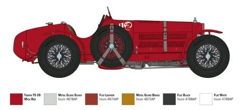 Italeri Alfa Romeo 8C 2300 Roadster 1:12 — image 11 of 13