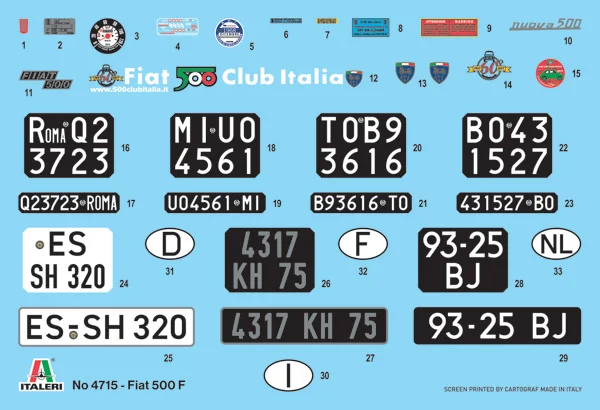 Italeri Fiat 500 Upgraded Edition — image 9 of 13