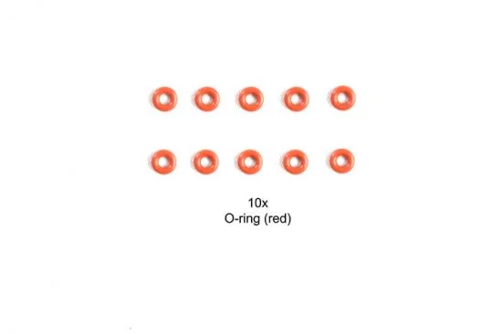 Tamiya Damper O-Ring (Red) *10 — image 2 of 2