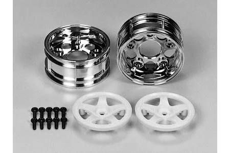 Tamiya 5-Spoke 2 Piece Wheels 2 Clr — image 2 of 2