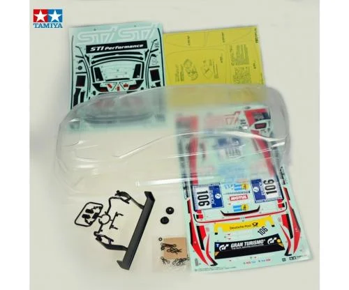 Tamiya Subaru WRX STI NBR Challenge Clear Bodyshell (190mm) &mdash; image 2 of 3