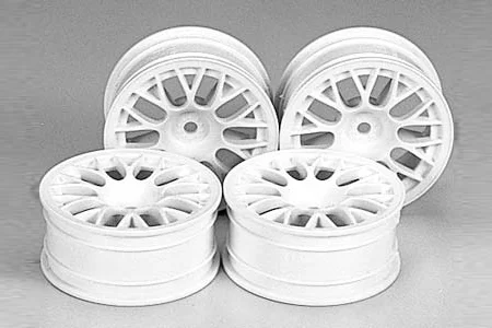 Tamiya M Narrow White Mesh Wheels X 2 Clr — image 2 of 2
