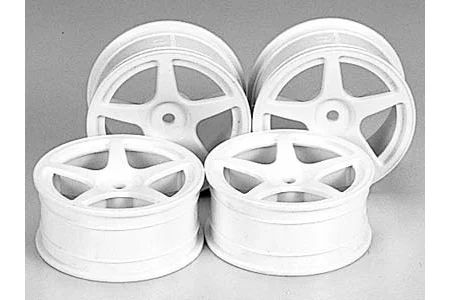 Tamiya M Narrow White 5 Spoke Wheels — image 2 of 2