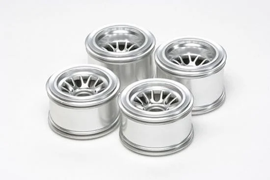 Tamiya F104 Plated Mesh Wheel Rubber Tyre — image 2 of 2