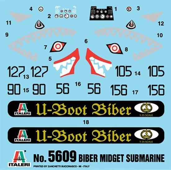 Italeri Biber Midget Submarine — image 12 of 14
