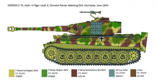 Italeri Pz.Kpfw.VI Tiger I Ausf.E late prod. — image 8 of 12