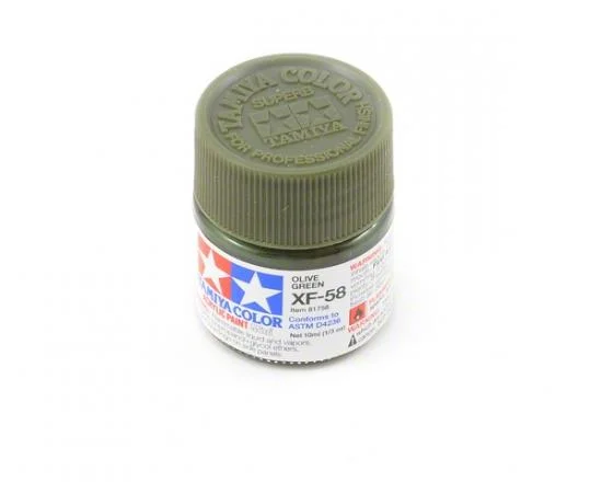 Tamiya Acrylic Mini Paints XF-58 Olive Green — image 1 of 5