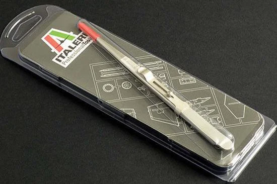 Italeri Fine Serrated Locking Tweezers 160 — image 1 of 2