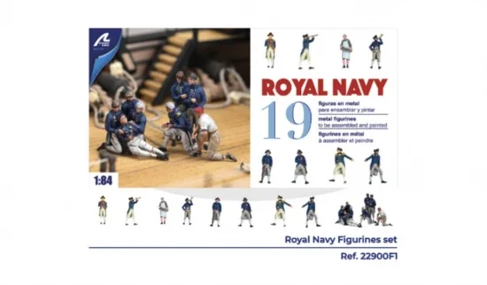 1:84 Royal Navy Officers - Set of 19 die cast figurines — image 2 of 7