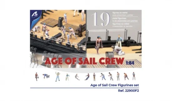 1:84 Age Of Sail Crew - Set of 19 die cast figurines — image 2 of 5