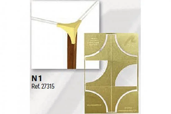 Artesania Set 4 Brass Corner Edge Guard No 1 — image 2 of 4