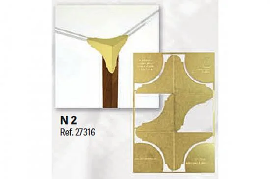 Artesania Set 4 Brass Corner Edge Guard No 2 — image 2 of 5