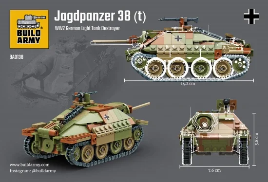 Jagdpanzer 38t Hetzer German Light Tank Destroyer — image 3 of 5