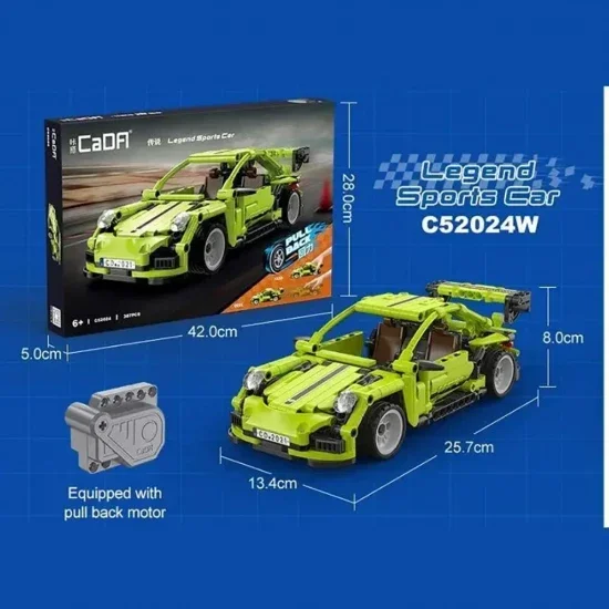 1:18 Pull back racing car - 387pcs — image 4 of 9